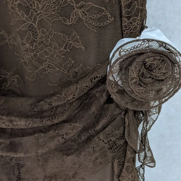 fitted lace wedding dress Lenni Maxi Dress Chocolate – Silent Theory